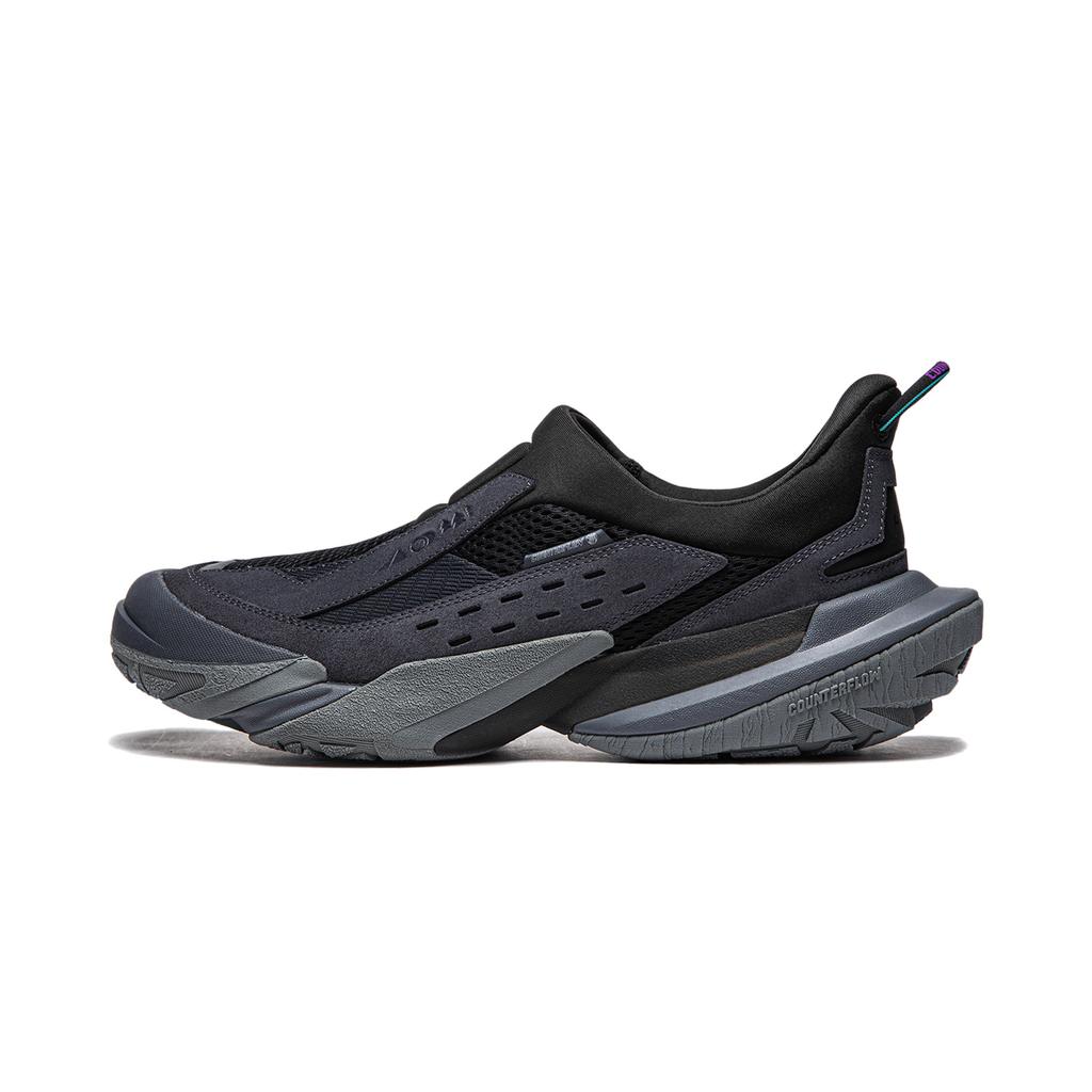 New LiNing CF Tracing Collection, Xingshan 3 Lite Cushioning, Wear Resistant Low top Casual Shoes Unisex Black AGLU147-1