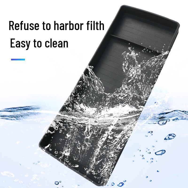 Armaturenbrett-Aufbewahrungsbox für überarbeitetes Model 3, komplett aus TPE, Halterung für ETC Autozubehör