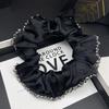 Luxury Crystal Satin Hair Tie for Women - Retro Light Ponytail Accessory