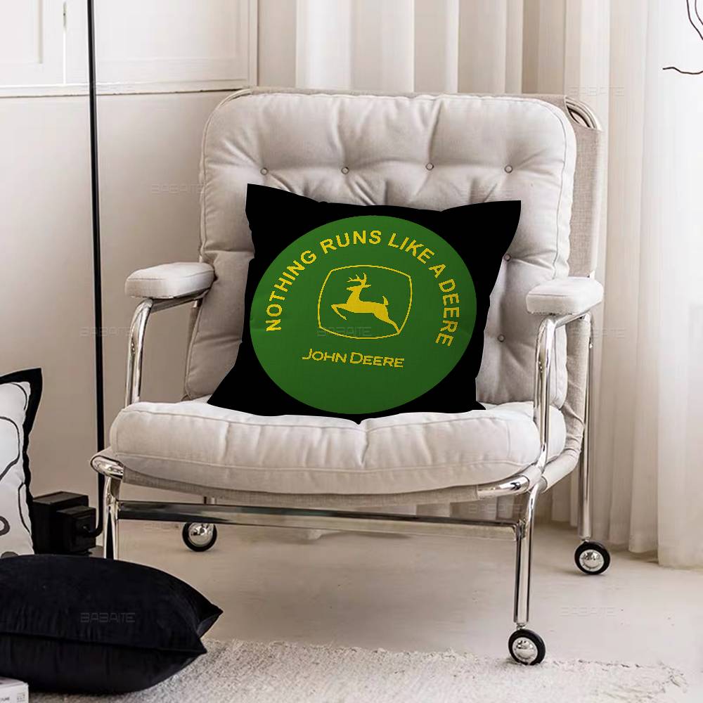 JJohnLogoDeeres Anime Cushion Cover Pillow Cover Decor Pillowcase Printed Cushion Case for Couch