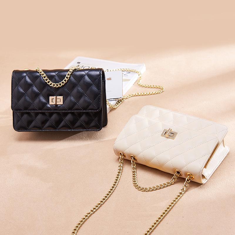Lingge Chain Bag, Women's Bag, Girls' Hot Girl, Universal for All Seasons, One Shoulder Crossbody