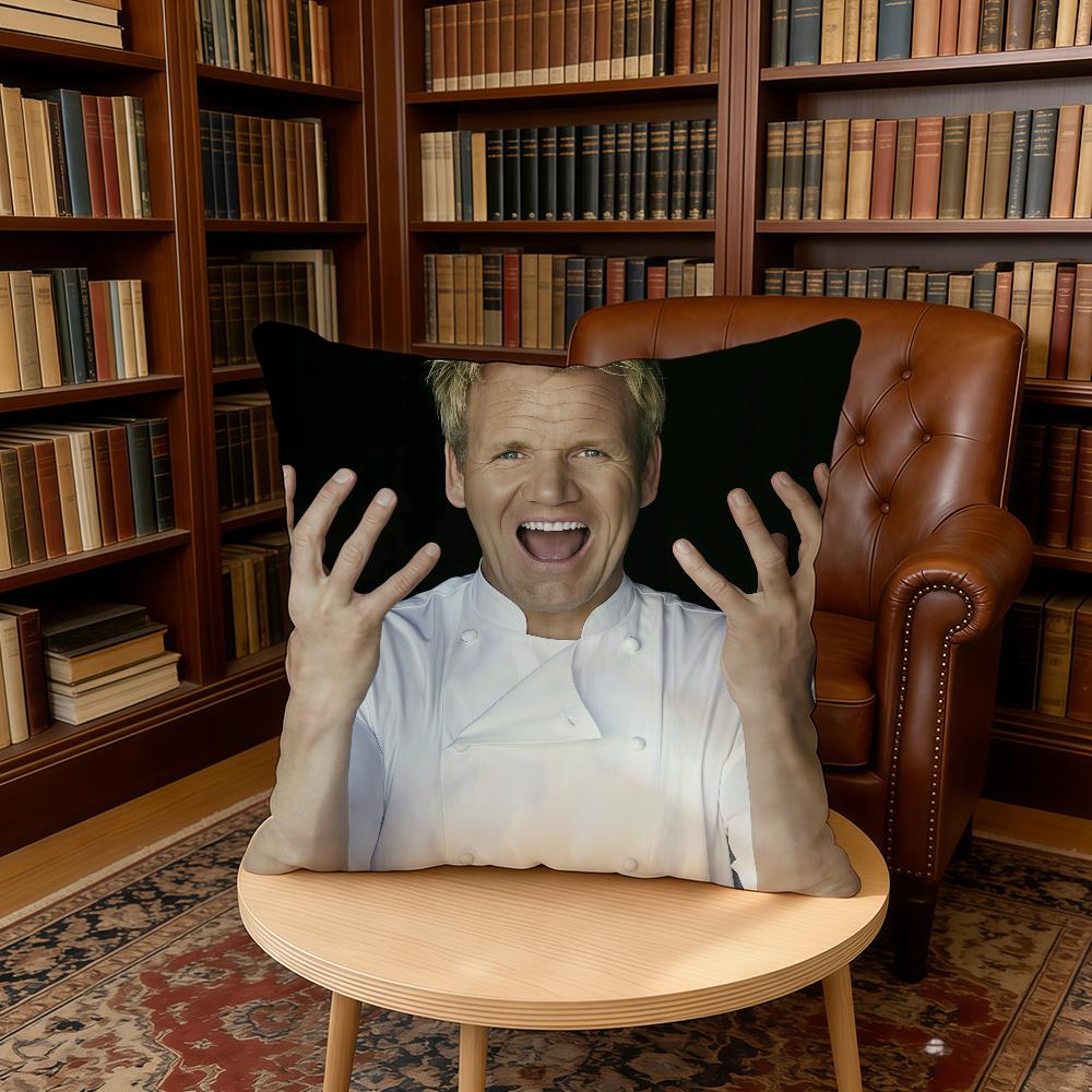 Chef Funny G-Gordon Ramsay cushion cover Home Office Birthday Anniversary Gifts Soft Skin Friendly Cushion Cover 30cmx30cm