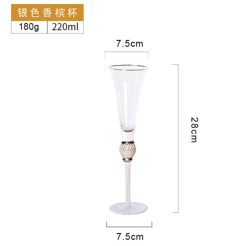Crystal Goblet Champagne Glass Cup Creative Red Wine Sparkling Sweet Wine Glass Wedding Party Bar Home Drink Glass