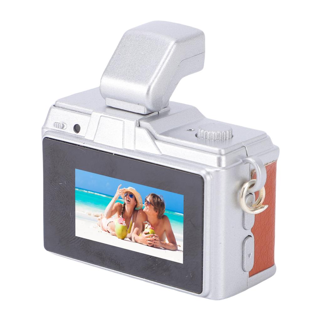 Compact Retro Digital Camera 1080P 0.96 Inch Color Screen Tiny Vintage Keychain Vlog Camera for Travel