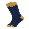 Men's Plus Size Striped Knee-High Socks - Trendy European & American Style for Autumn/Winter