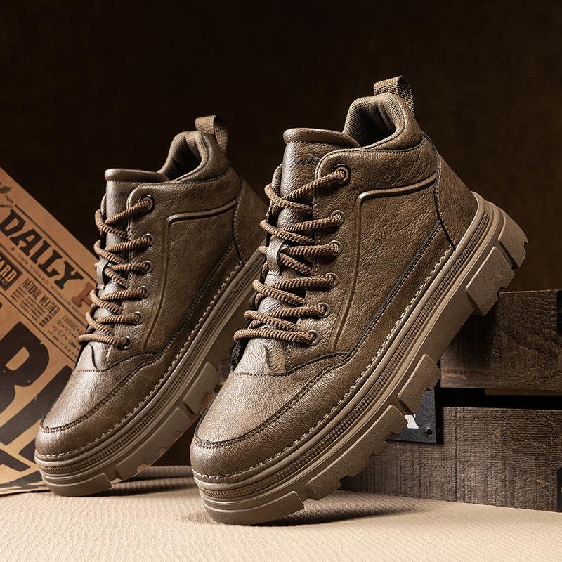 Autumn and winter new mid-top boots thick-soled Martin boots outdoor comfortable and casual
