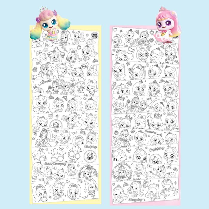 Hergestellt in Korea, KC-zertifiziert – Prinzessin Fang! Teenieping Staffel 6 Rollen Malaufkleber (5 Optionen)