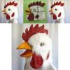 Funny Animal Latex Chicken Mask With Plush Headgear For Halloween Cosplay And Costume Parties