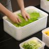 Fruit Storage Boxes for Fridge Leak-proof Produce Containers with Removable Colander And Divider Food Container for Vegetables And Fruits Meal Prep