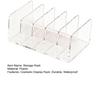 Makeup Storage Rack, Acrylic with Multiple Compartments Organizer, Vertical Cosmetic Display Holder for Eye Shadow Palettes