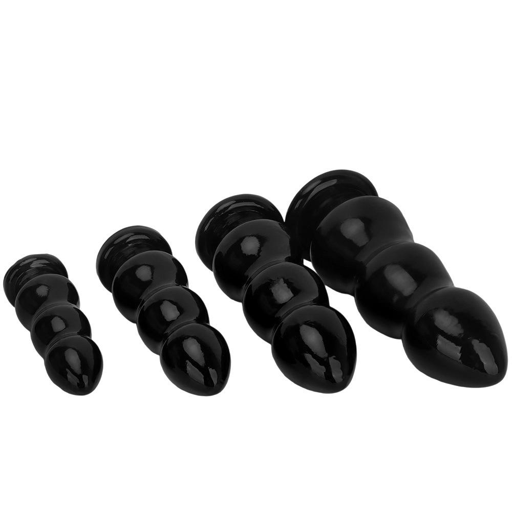 PVC Black Dildo Simulated Penis Butt Plug Fisting Sex Toy Strap On Cock Big Dick Realistic Cock BDSM