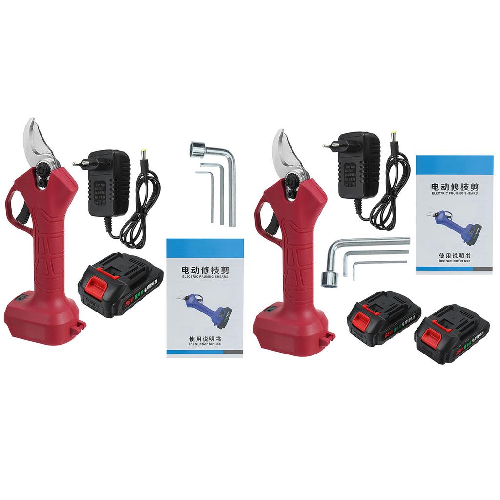 88V Cordless Electric Pruning Shears Pruner with Lithium-ion Battery Garden Branch Cutter Pruning Scissor