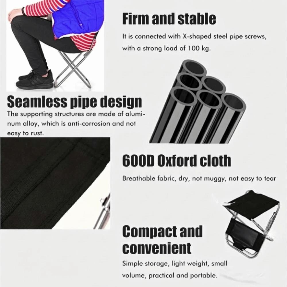 Aluminum Alloy Frame Fishing Chair Foldable Outdoor Chair Portable Camping Chair  Fishing