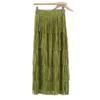 Women's High-End Pleated Fringe Skirt: New Summer Layered Cake Design, Slimming Hip-Hugging Fit