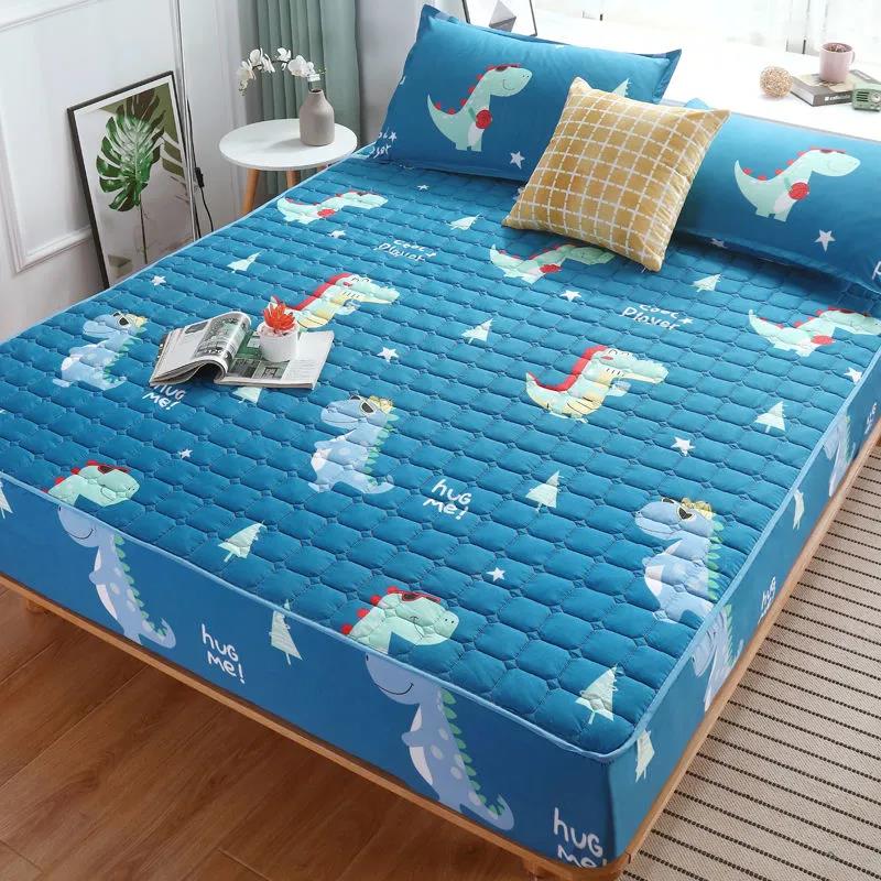 

Утолщенный стеганый наматрасник, цельный чехол на кровать, защитный чехол, домашний спальный коврик, наматрасник, двойной пылезащитный чехол для кровати 1,8 м, «все включено» 120x200cm
