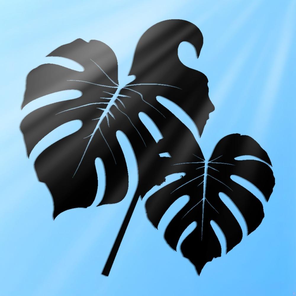 Moderne Monstera-Blatt Metall-Wandkunst Robuste Eisen-Skulptur Haus-Büro Balkon-Dekoration
