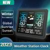 Wireless Color Weather Station Digital In/Outdoor Table Wall Alarm Clock Temperature Humidity Meter Trend Forecast Barometer