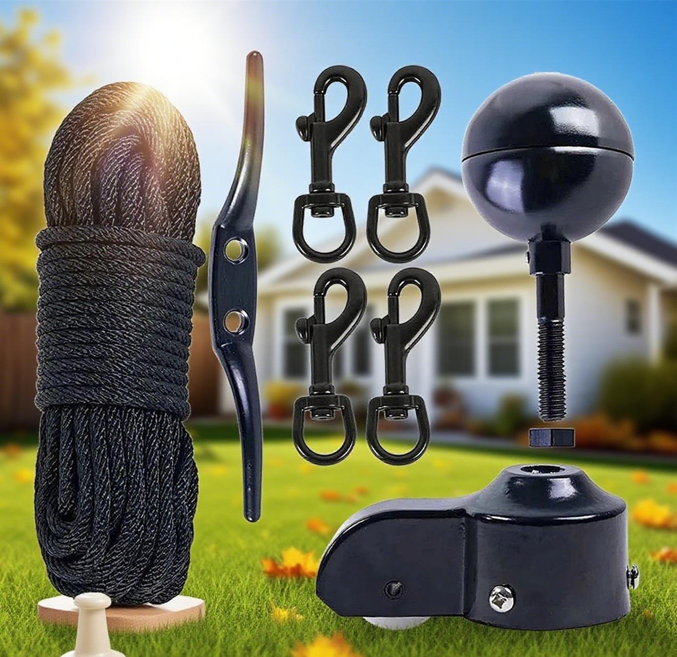 Flagpole Accessory Kit Black Plated Round Hand Waving Flag Pole Cap Outdoor Flagpole Repair Hardware Accessories Replacement China Mainland