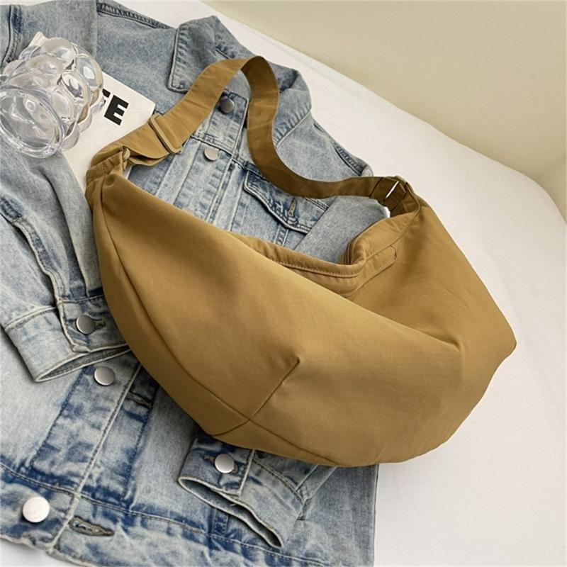 Crescent Bag Small Slings Crossbody Bag with Half Moon Shape Multi Pocket Slings Bag Hoboes Bags Slouchy Dumpling Bags