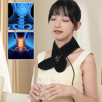 Neck Heating Pad with 3 Heat Levels Massage Electric Neck Warmer for Pain Relief USB Charging Shoulder Heat Pad for Neck Stiffness Circulation Boost