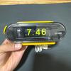 Used CITIZEN Flapping Clock Table Clock Yellow Retro