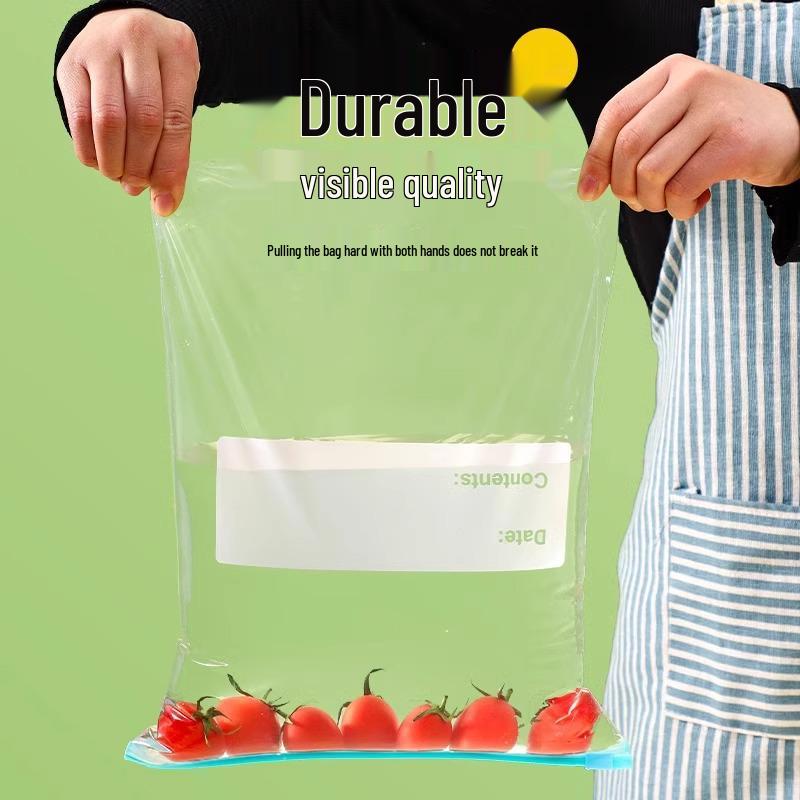 Food-Grade Large Transparent Zipper Bags for Refrigerator & Freezer Storage