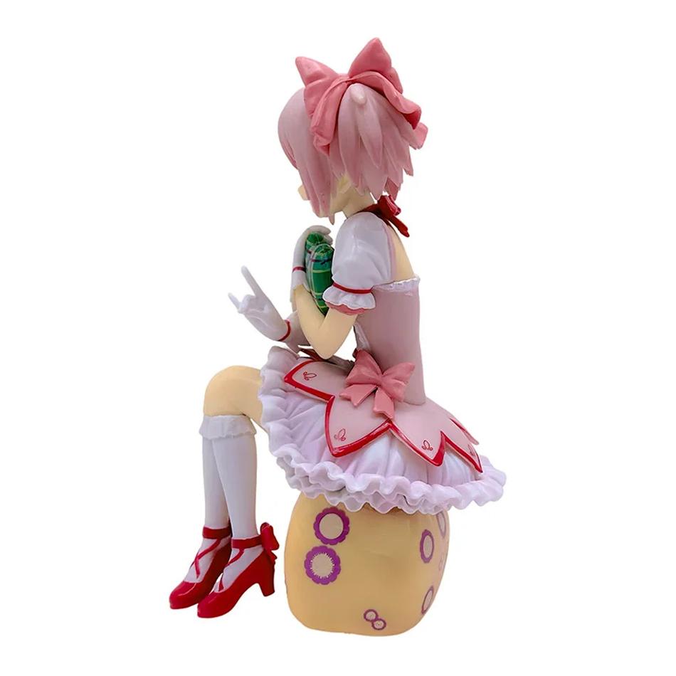 Anime Magica 14cm Kaname Madoka Cartoon Figure Instant Noodle Stopper PVC Model Desktop Ornaments Children's Toys Holiday Gifts