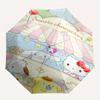 Pom Pom Purin and Friends Cartoon Cartoon Umbrella, Portable 3-Fold Compact Umbrella, Suitable for Camping, Hiking and Travel, Ideal Easter Birthday G