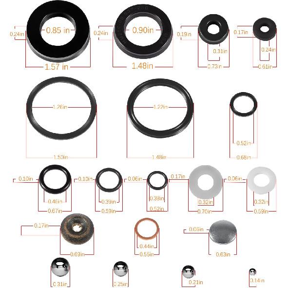 93642 Floor Jack Seal Replacement Repair Kit Compatible with Lincoln Walker Model 93642 2 Ton All Series Floor Jack Series B C E, Floor Jack Seal