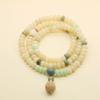 108 Bodhi Seed Lime Abacus Multi-turn Bracelet - Versatile Chinese Style Accessory
