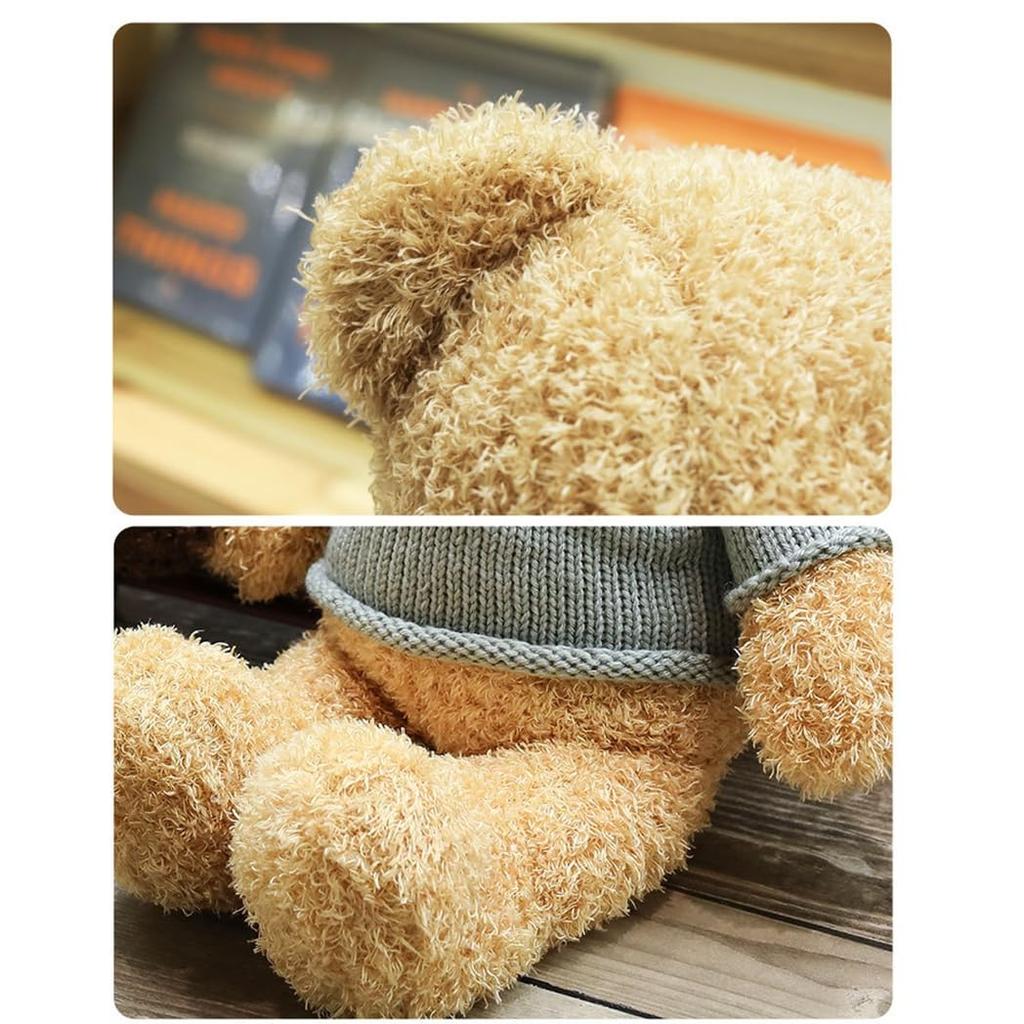 Stuffed Animal Teddy Bear Animal Doll Toy Teddy Bear Pillow Fluffy Cute Stuffed Animal Hugging Pillow Funny Stuffed Toy Room Decoration Birthday Gift
