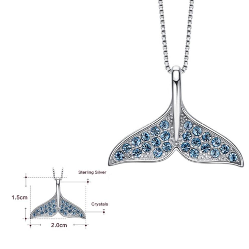 Fish Tail Necklace Fashionable and Simple Chain Item Fresh Accessory