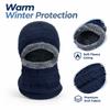 Winter Lined Thick Knit with Face Cover for Cold Outdoor Activities
