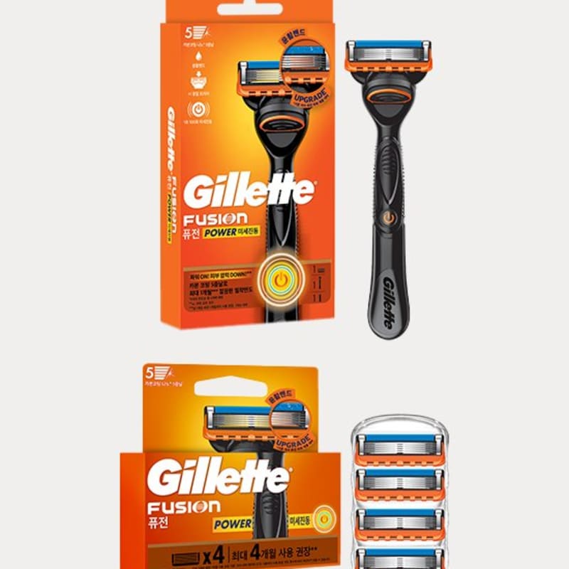 [Gillette] Бритва Fusion Power / 3 лезвия (Выберите 1) 8 razor blades