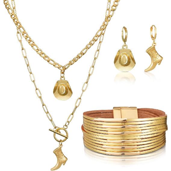 Inbagi 3 Pcs Boho Western Jewelry for Women