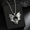 European and American Gothic Halloween Bat Necklace Men's Accessories Retro Personality Vampire Bat Pendant