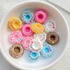 10pcs Mix Resin 3D Sweet Colorful Cartoon Donut Bread Flat back Simulation Foods Scrapbook Figurines DIY Decor Crafts