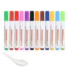 12Pieces Washable Markers for Children Large Capacity Erasable Floating Whiteboard Markers Pen for Kids Art Project