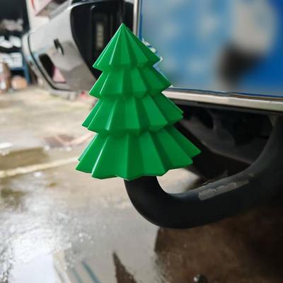 Christmas Car Tow Hitch Cover Gift Box And Tree Shape Decorative Cap For 50mm Tow Bar Festive Car Decoration Accessory D3D7