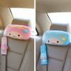 Cartoon Gemini Car Seat Belt Shoulder Protector Female Plush Car Headrest Neck Pillow Car Interior Accessories for All Seasons