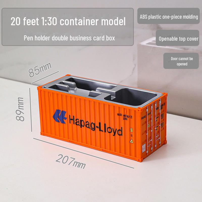 20ft Model Container Pen Holder & Business Card Box