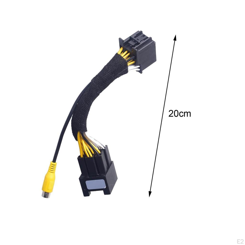 Fixed Harness Cable Plug Adapter, Car Backup Rear View Parking Cable, 20cm Camera