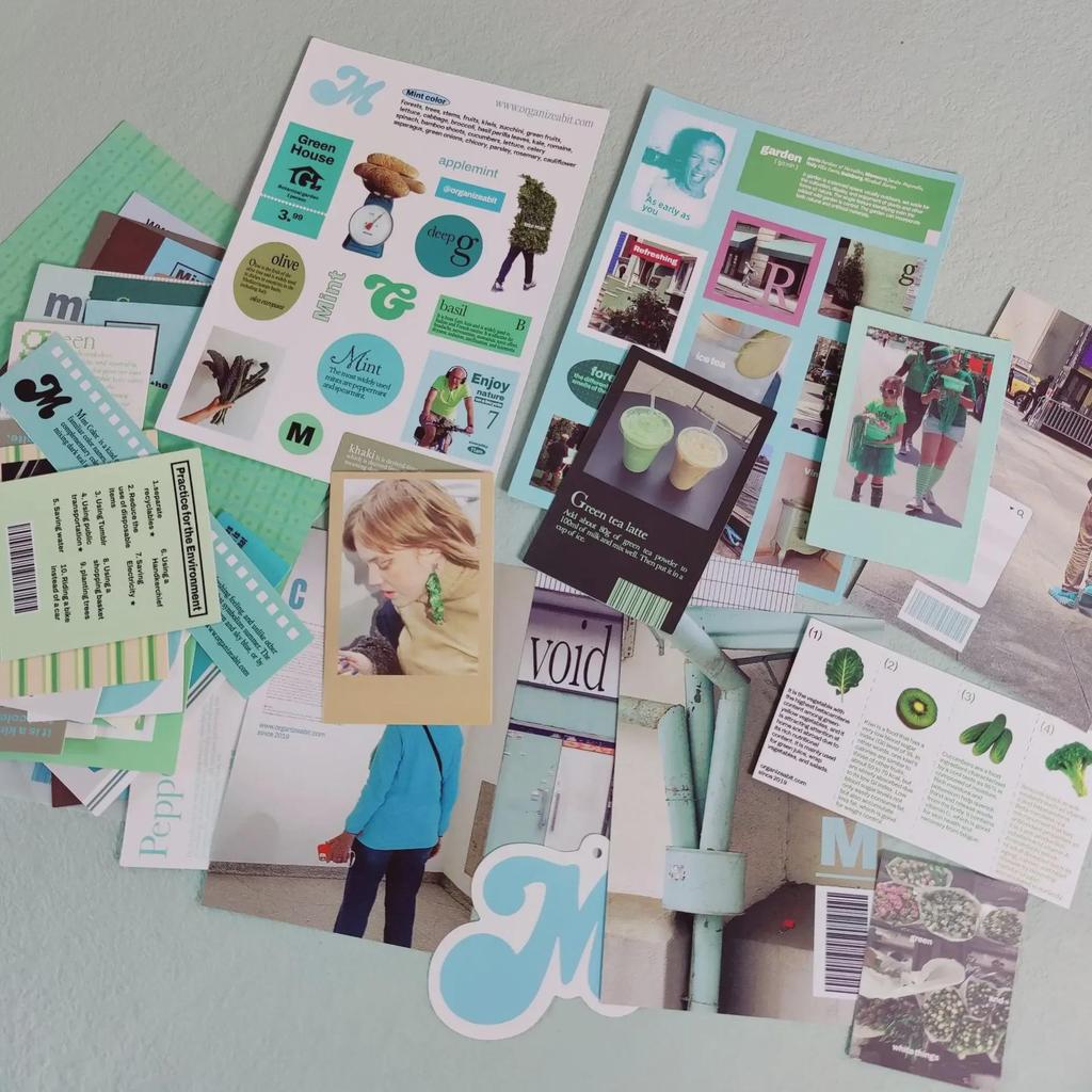 Pachet de autocolante roz coreene retro în stil nordic pentru jurnale și decorare colaje