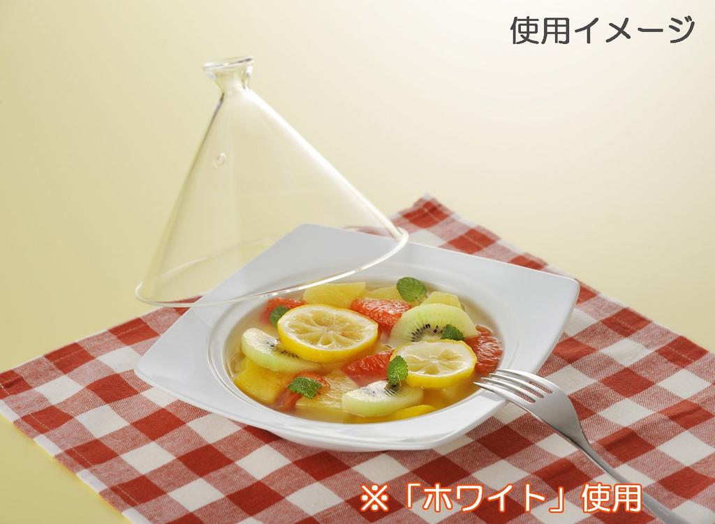 Dream Tagine Pot (Square) 20cm with Glass Lid, White Rabbit Design, Microwave-Only, ID-21-23