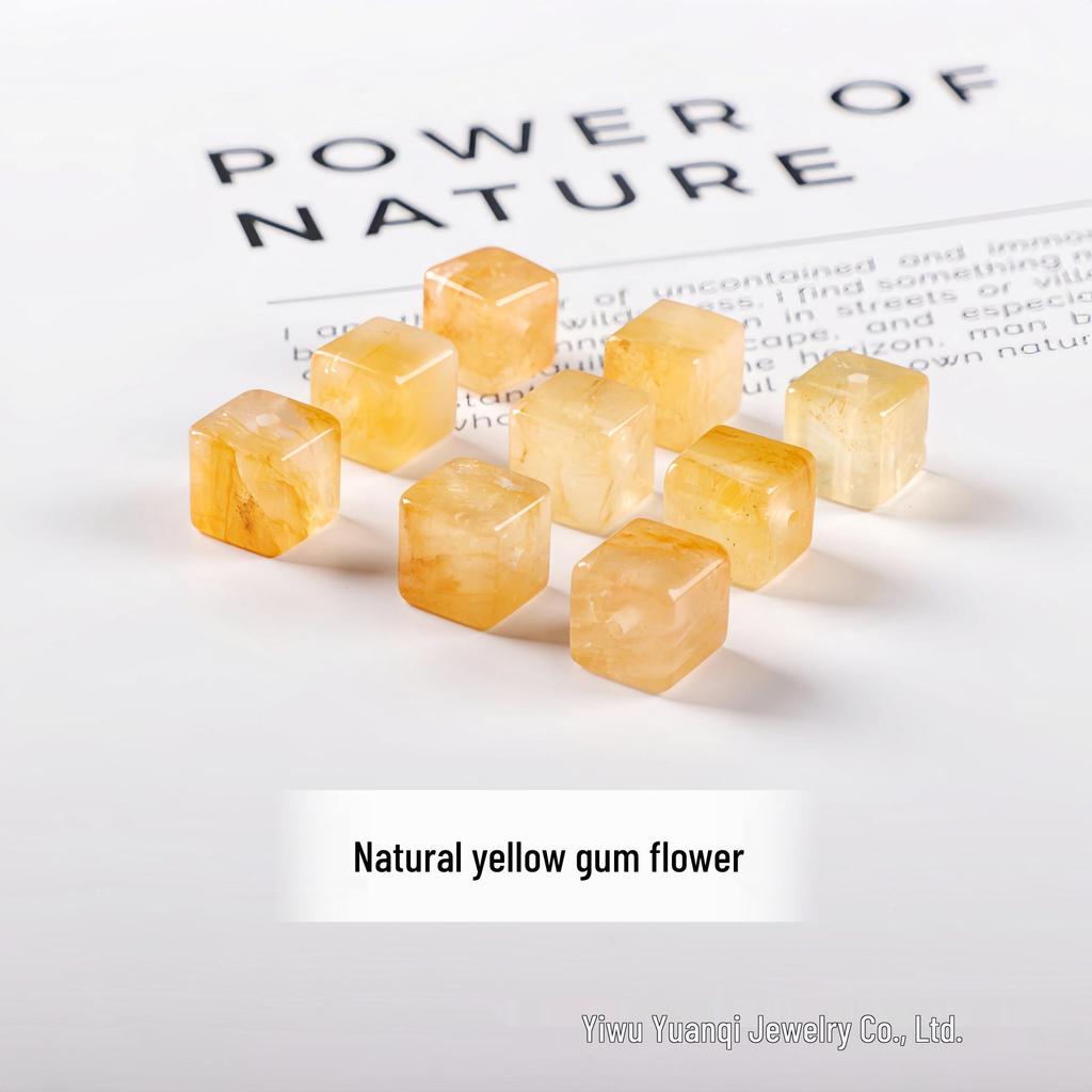 10mm Natural Crystal Beads: Amethyst, Yellow Tiger Eye, Obsidian, White Crystal for DIY Jewelry.