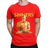 Michael B and Sinners smoking Funny 100 Cotton TShirt Sinners Tops Tees For Unisex