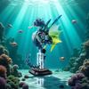 Horse Sea Building Block Set Ocean Animal World Building Block Model With Display Stand Perfect Gift For Building Block Model Enthusiasts