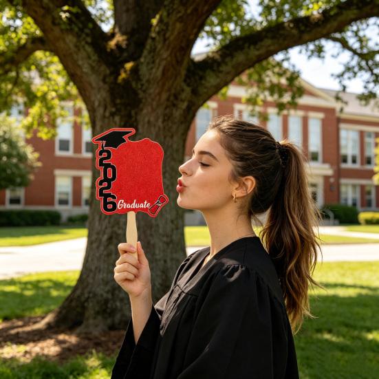 Wooden Graduation Photo Props 2026 Graduation Party Decoration Personalized Commemorative Graduation