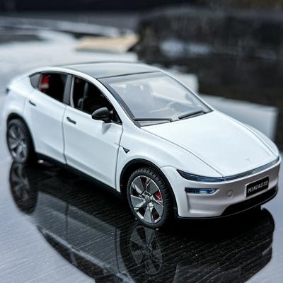 1:32 Model Y SUV Legierung Auto Modell Druckguss Metall Neue Energie Fahrzeuge Auto Modell Hohe Simulation Ton und Licht Kinderspielzeug Geschenk