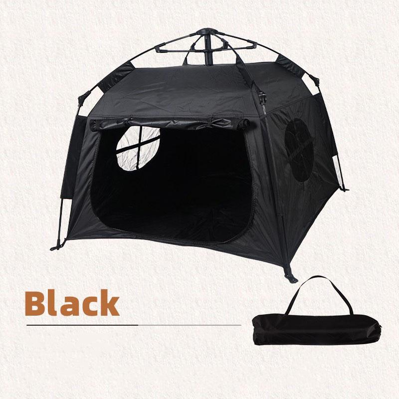 Automatisches Falt-Haustierzelt Wetterfest Tragbar Katzenhundehaus Outdoor Indoor Unterstand Camping Reisezubehör Oxford-Gewebebezug